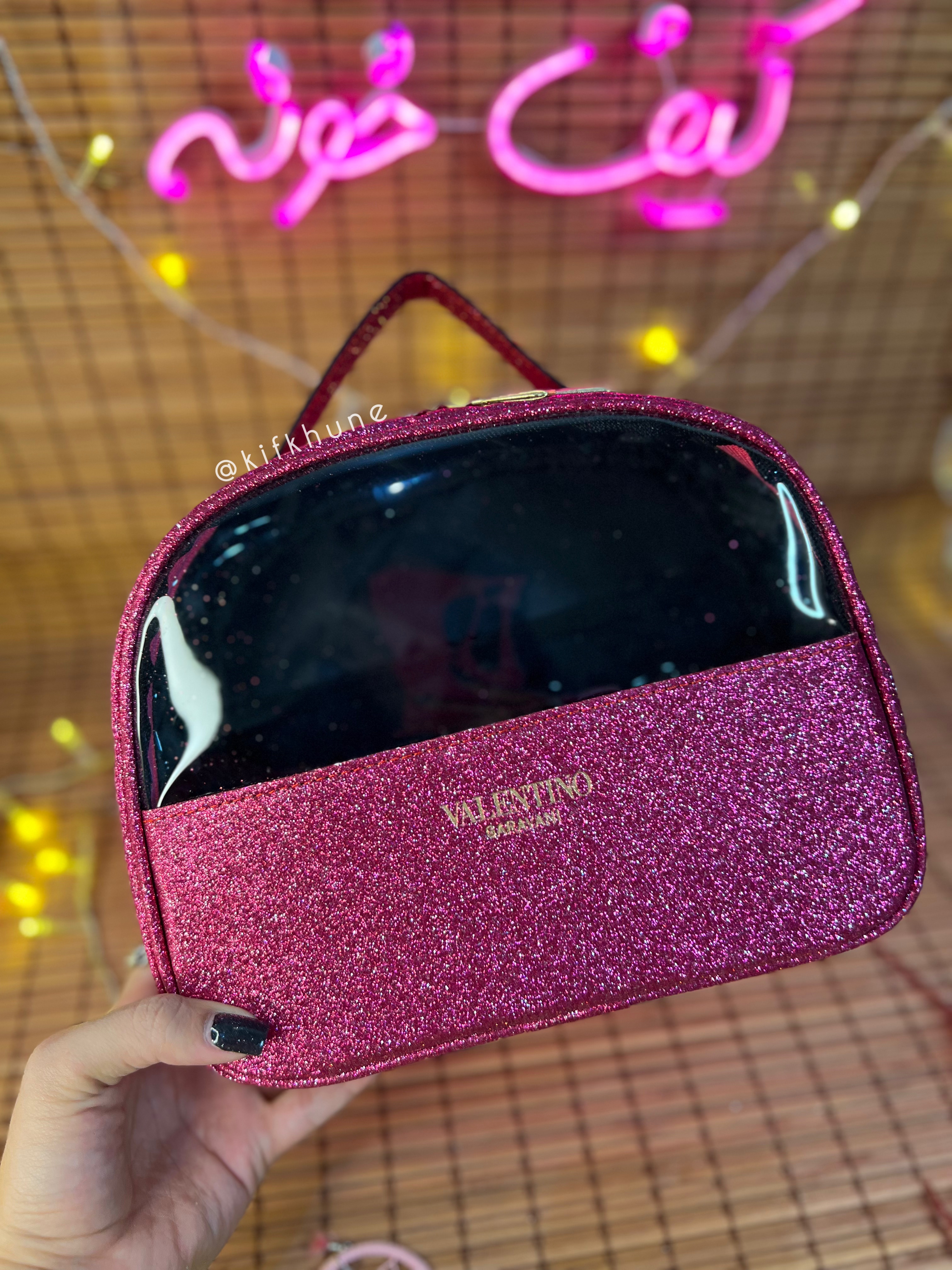 کیف آرایش صندوقی مدل لمه شاین