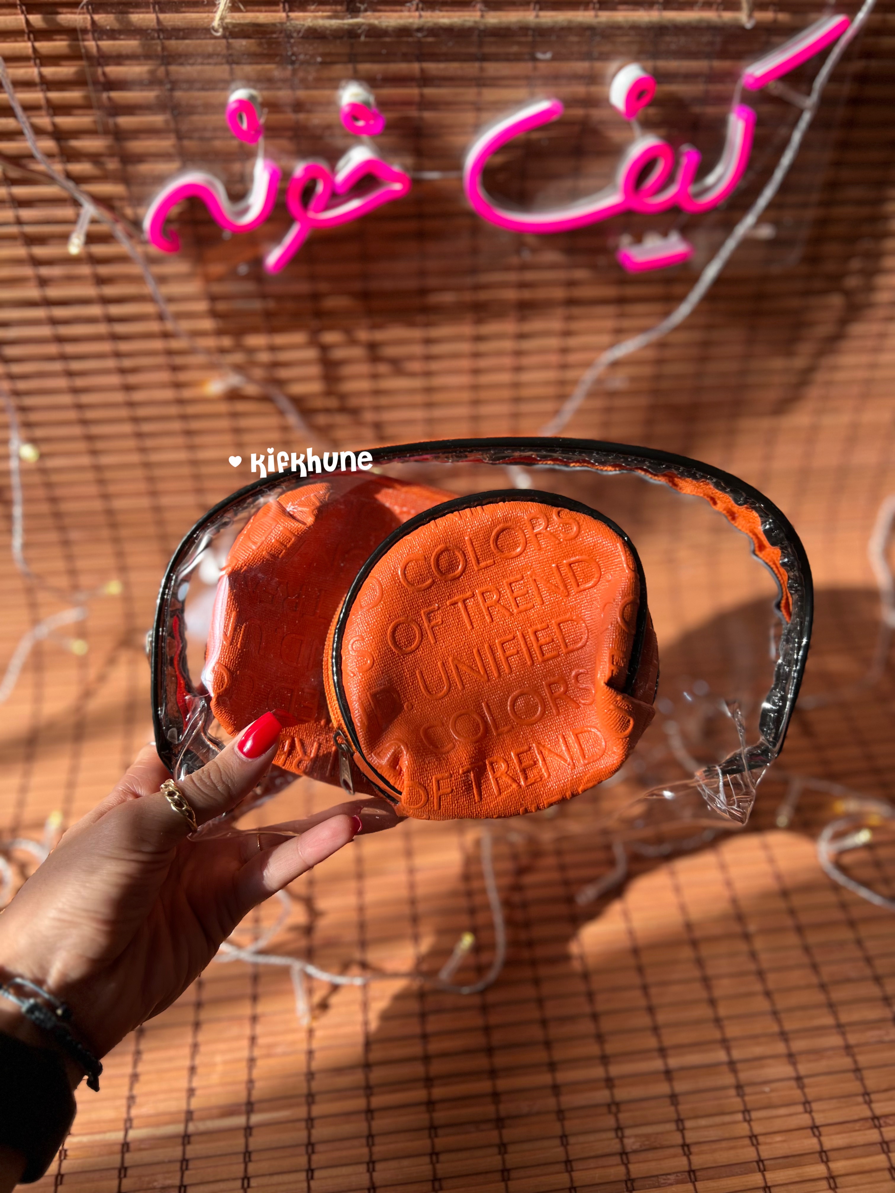 کیف آرایش 3 تیکه فونت